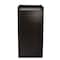 Alpine Industries Black 40 Gallon Wood Receptacle Enclosure with Drop Hole and Tray Shelf ALP476-BLK - alternate 7